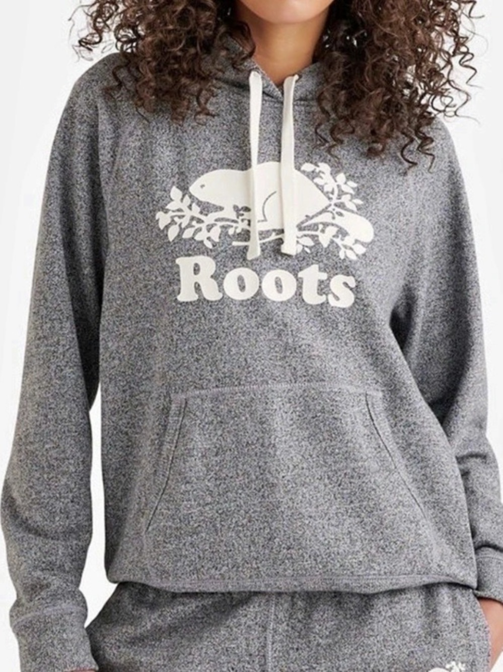 Roots Beaver Hoodie Grey Salt & Pepper Gray Salt & Pepper XXS